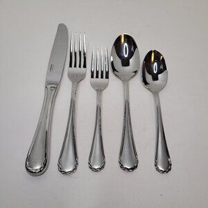 Yamazaki Tasha Accent Stainless Flatware 5pc Place Settings New